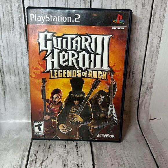 Guitar Hero III 3 Legends of Rock 2007 PS2 Video Game and World Tour 2008 - Picture 2 of 10